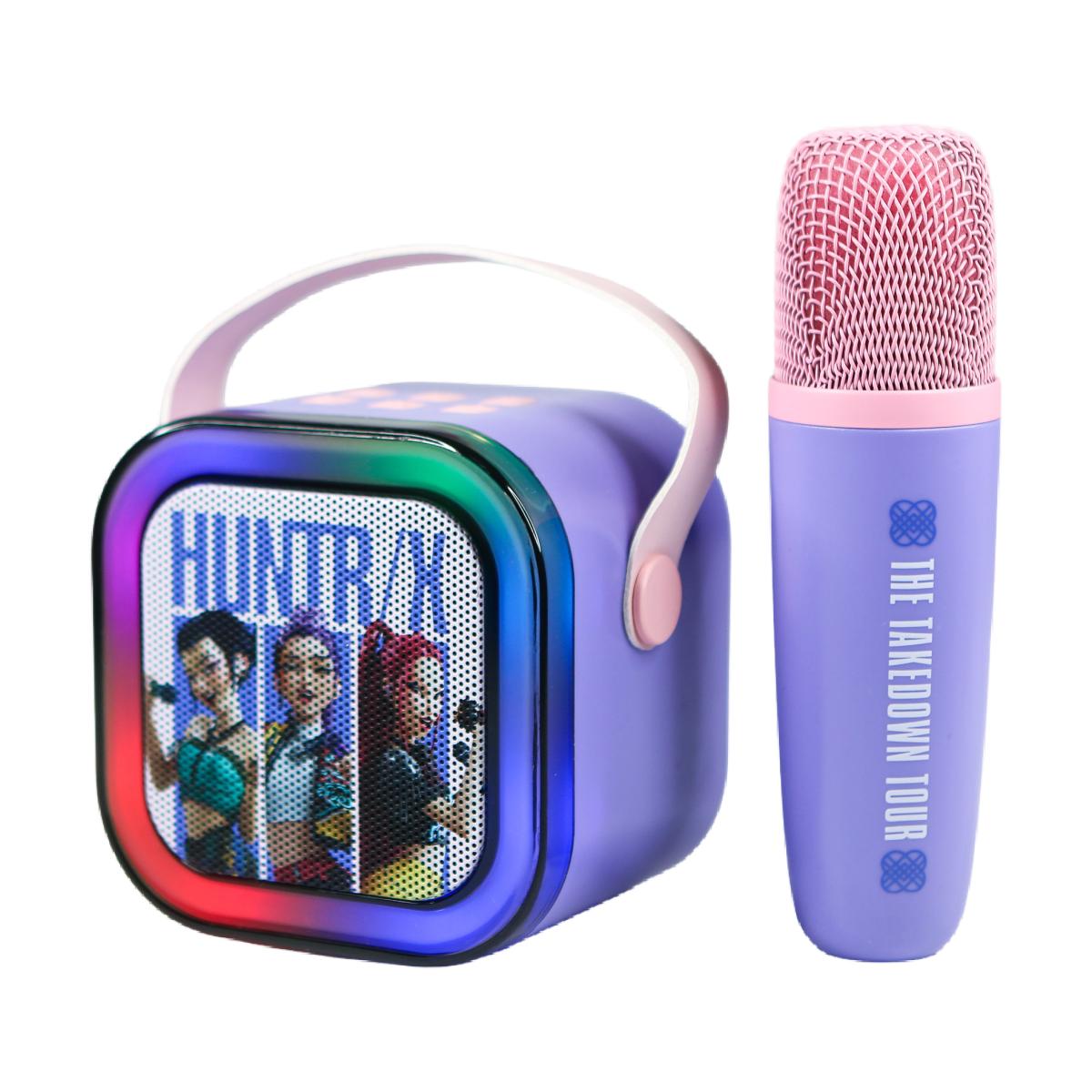 Altavoz con luz led y micrófono con efectos de voz KPOP Demon Hunters Huntrix 6