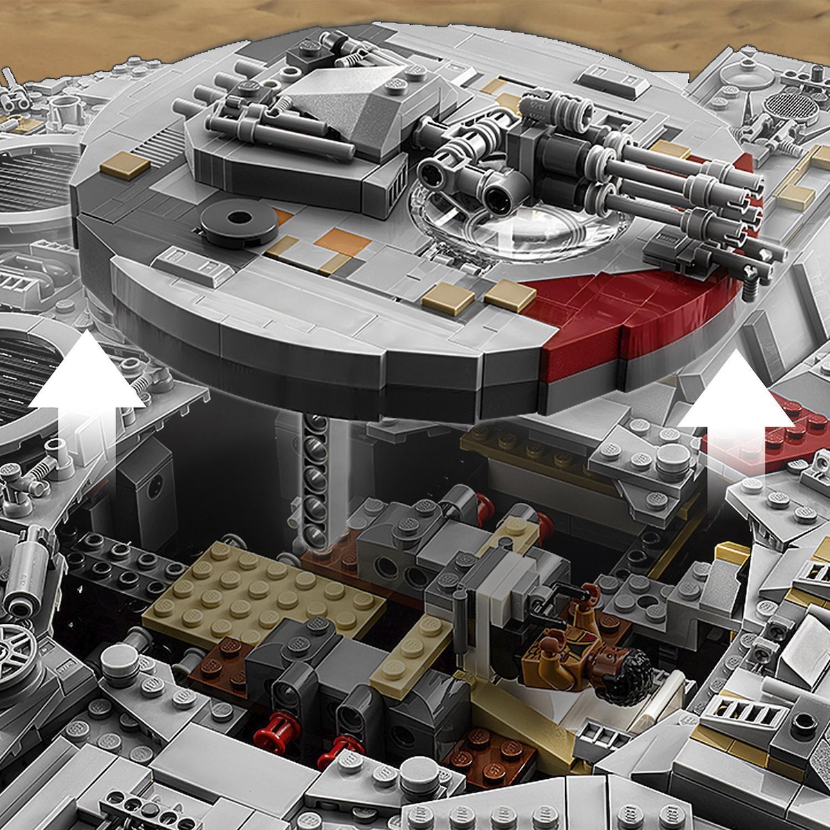 Modelo de Construcción Millennium Falcon Coleccionable LEGO Star Wars 7