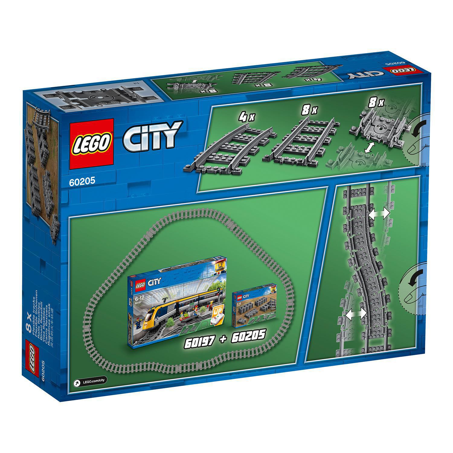 Set de Accesorios de Construcción Vías para Tren de Juguete LEGO City Trains - 60205 8