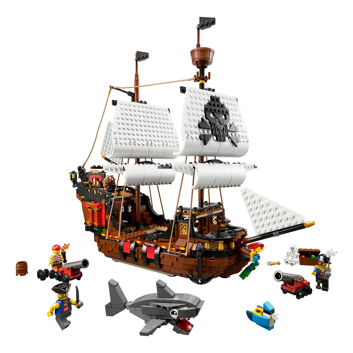 Juguete de Construcción Creativo Barco Pirata, Taberna o Isla Calavera LEGO Creator 3en1 - 31109 9