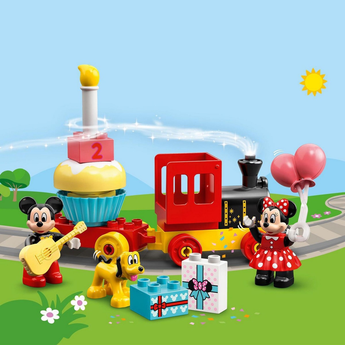 Juguete de Construcción Educativo Tren de Cumpleaños de Mickey y Minnie con Pluto LEGO DUPLO - 10941 7