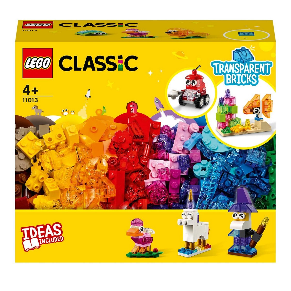Set de Construcción Ladrillos Creativos Transparentes LEGO Classic - 11013 1
