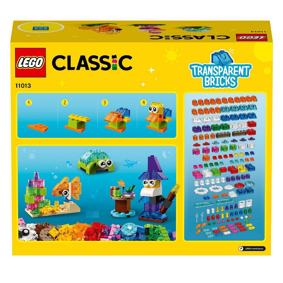 Set de Construcción Ladrillos Creativos Transparentes LEGO Classic - 11013 10