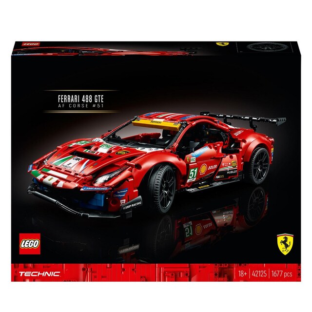 Imagen 0 de Maqueta de Coche para Construir Ferrari 488 GTE ''AF Corse #51'' Coleccionista LEGO Technic