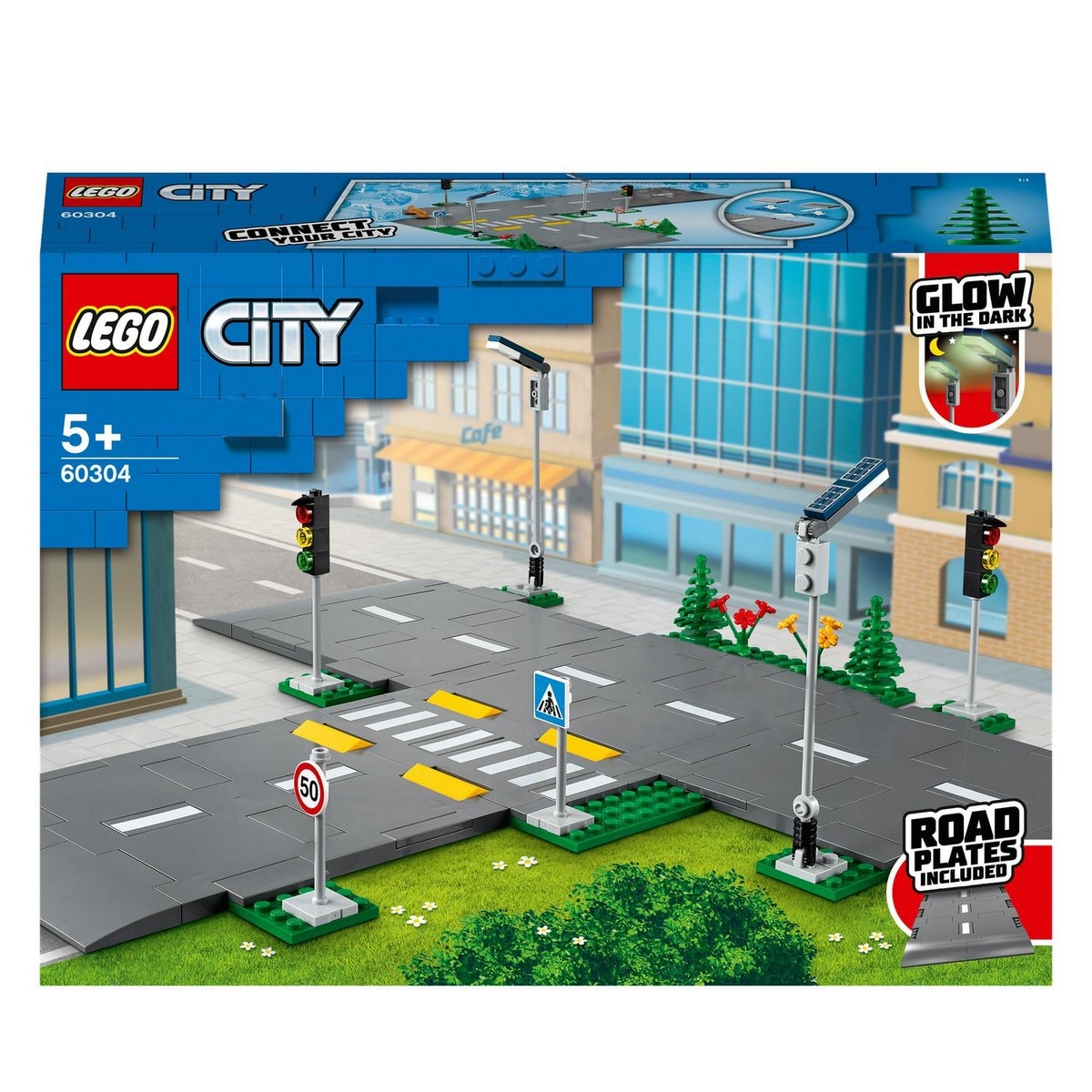 Set de Accesorios de Construcción Bases de Carretera para Juguetes LEGO City My City - 60304 1