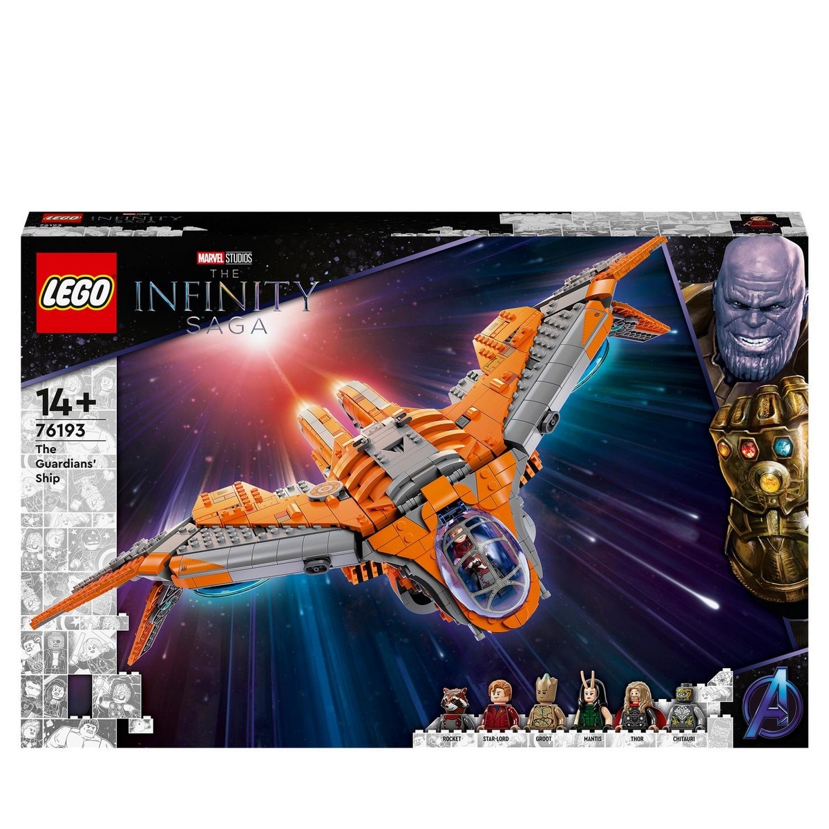 Juguete de construcción Nave de los Guardianes de la Galaxia Set de Los Vengadores LEGO Marvel 1