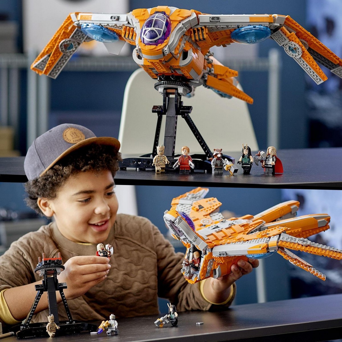Juguete de construcción Nave de los Guardianes de la Galaxia Set de Los Vengadores LEGO Marvel 2