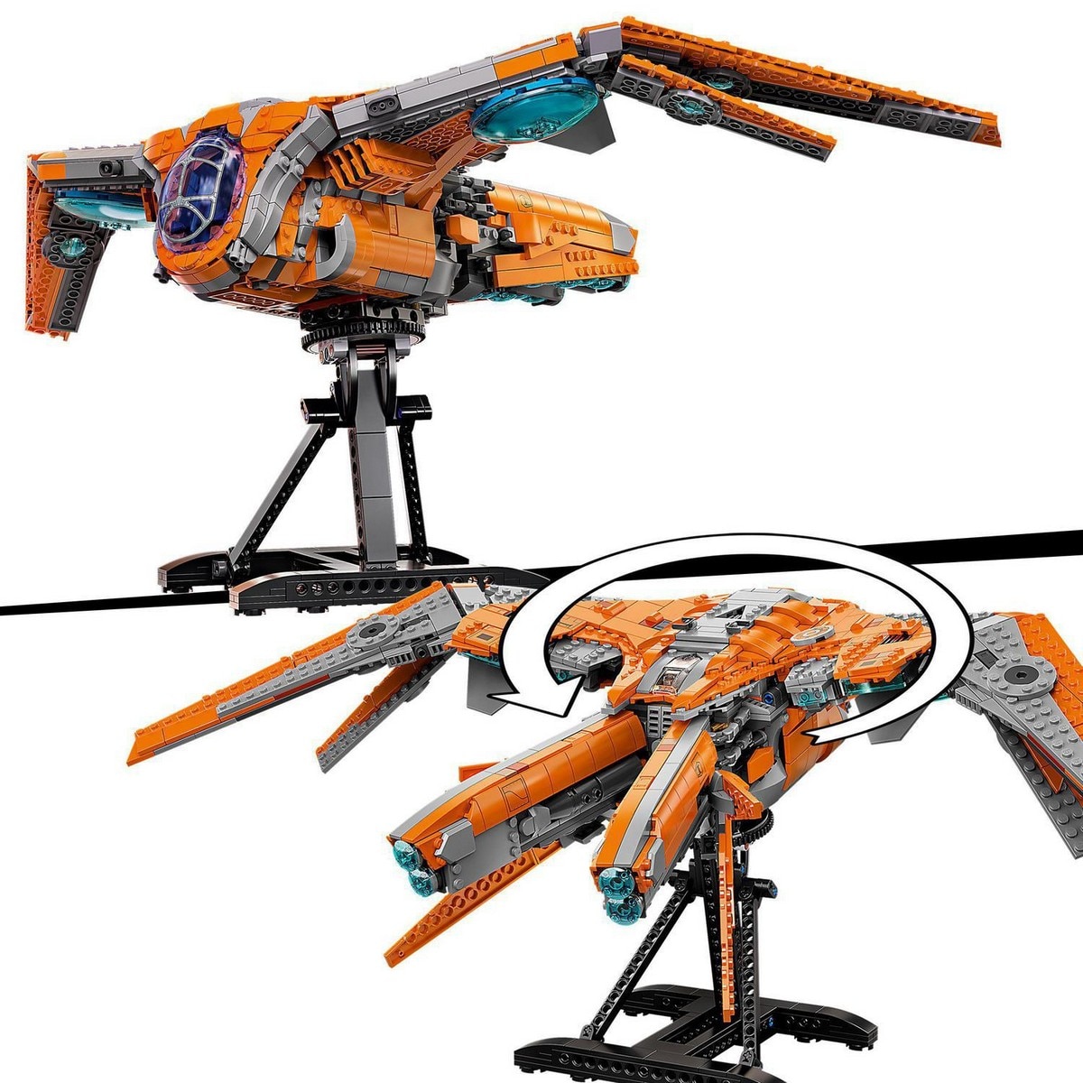 Juguete de construcción Nave de los Guardianes de la Galaxia Set de Los Vengadores LEGO Marvel 3