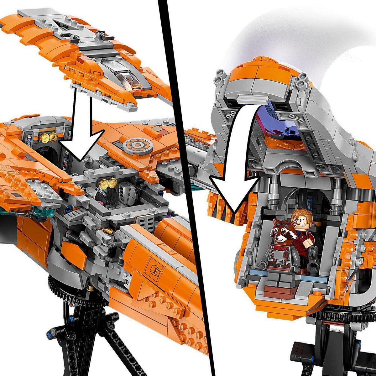 Juguete de construcción Nave de los Guardianes de la Galaxia Set de Los Vengadores LEGO Marvel 4