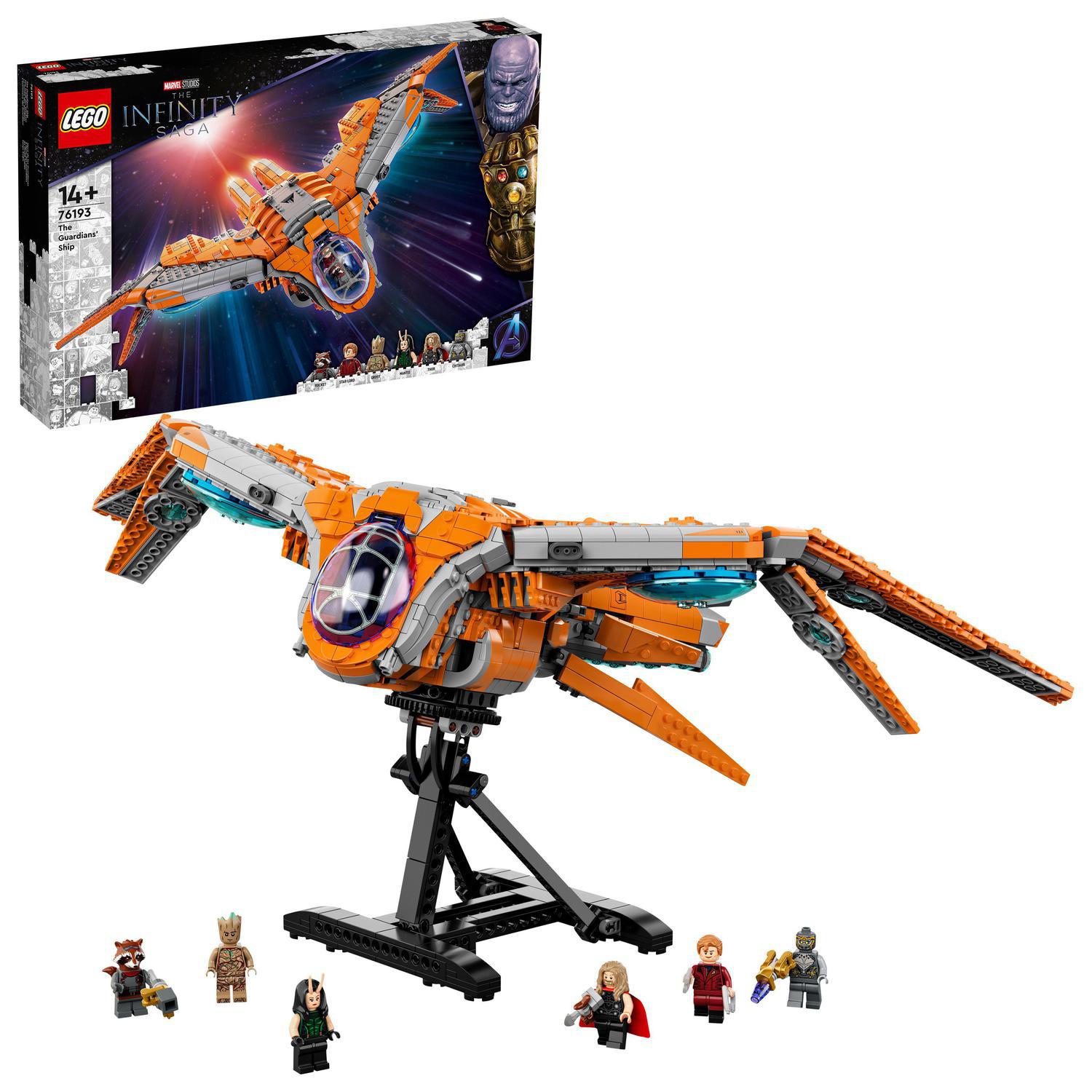 Juguete de construcción Nave de los Guardianes de la Galaxia Set de Los Vengadores LEGO Marvel 9