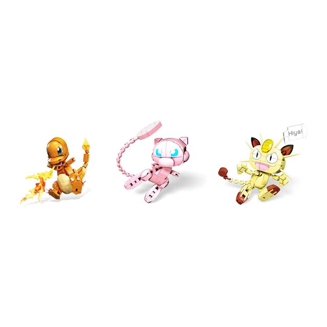 Imagem 0 de Figuras Médias Pokemon Construi e Mostra Blocos de Construção - Modelos Sortidos