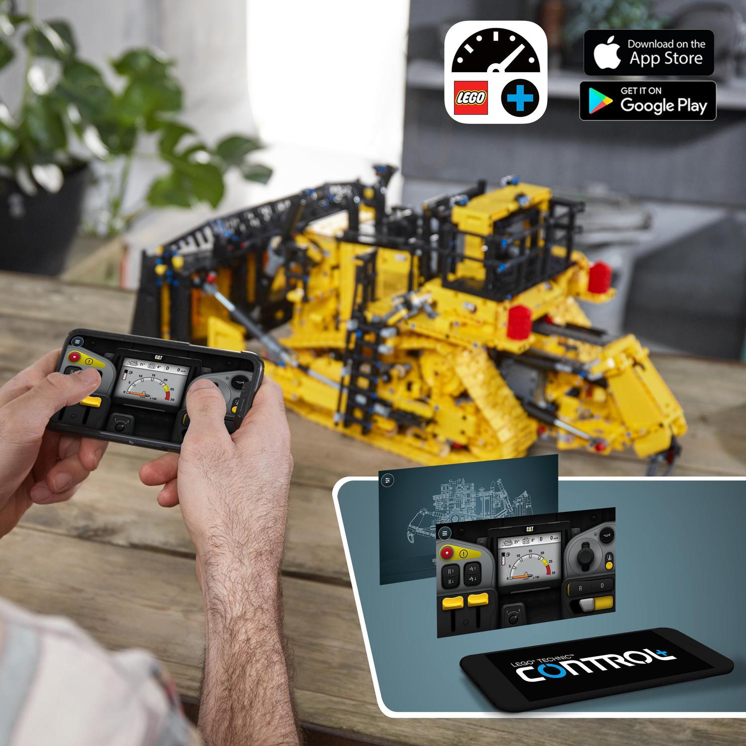 Buldócer Cat D11 Controlado por App, Vehículo Vintage Teledirigido, Set de Construcción, LEGO Technic 6