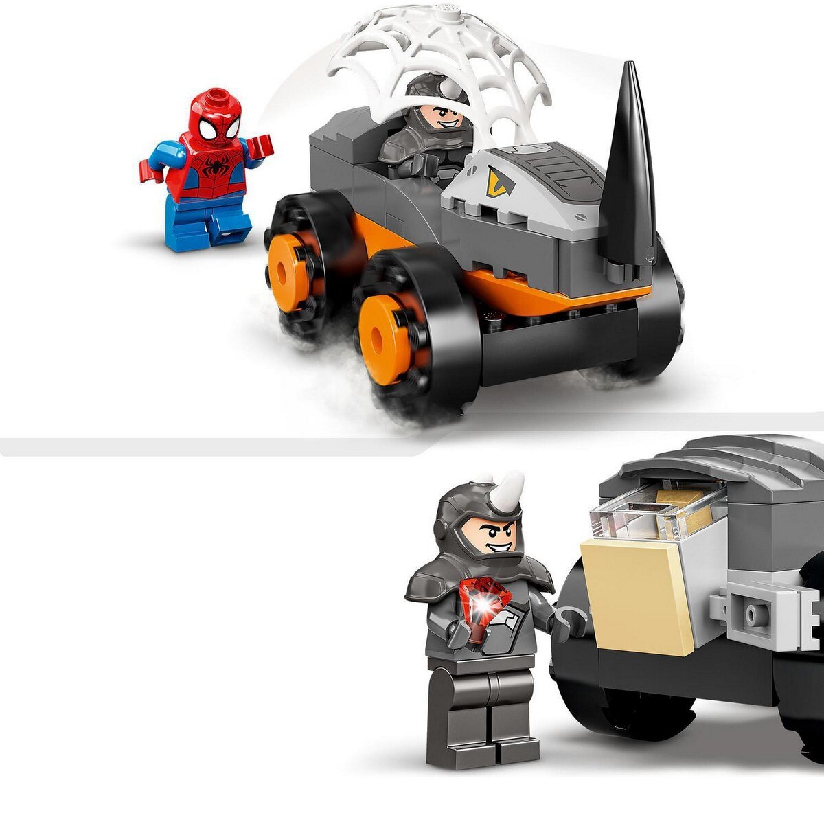 Juguete de Construcción Spidey y Su Super Equipo Camiones de Combate de Hulk y Rino LEGO Marvel - 10782 4