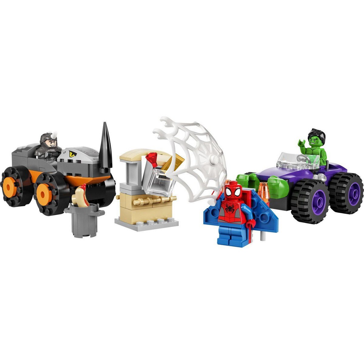 Juguete de Construcción Spidey y Su Super Equipo Camiones de Combate de Hulk y Rino LEGO Marvel - 10782 7