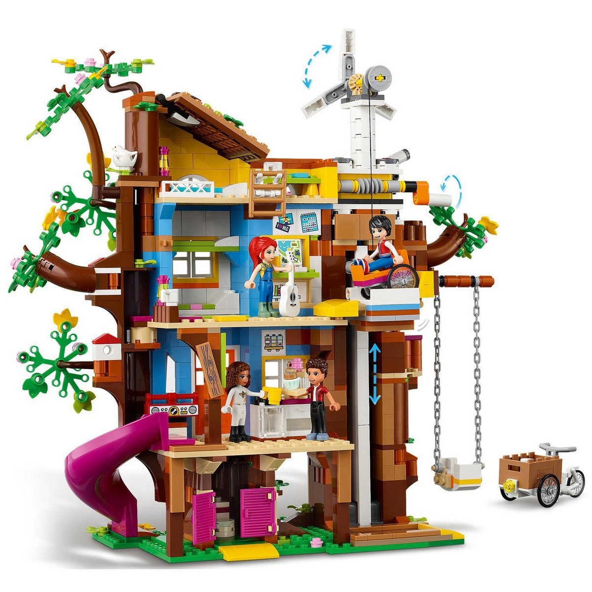 Casa del Árbol de la Amistad, Juego de Construcción Educativo, Set de Juguete con Mini Muñecas Mia y River, LEGO Friends 4