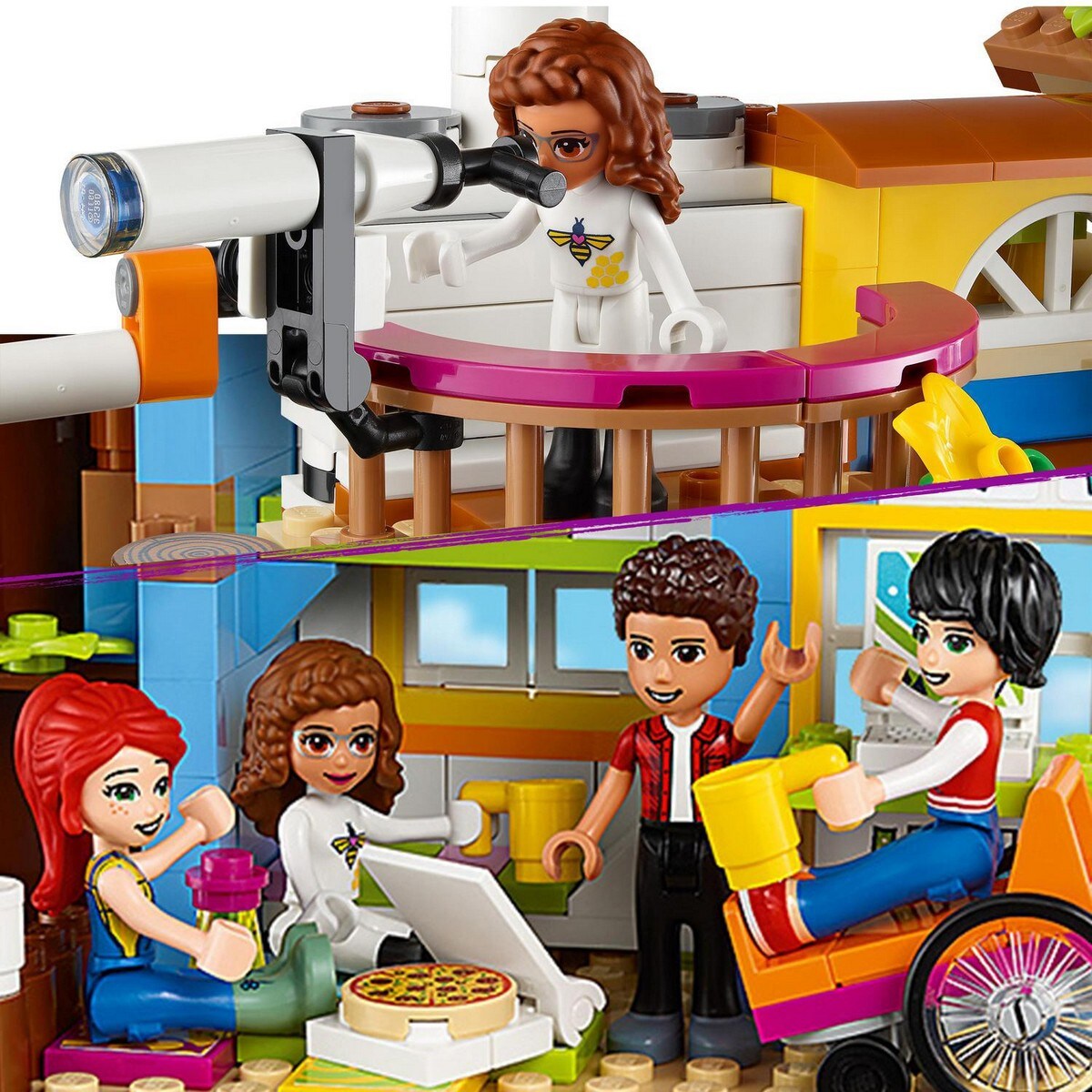 Casa del Árbol de la Amistad, Juego de Construcción Educativo, Set de Juguete con Mini Muñecas Mia y River, LEGO Friends 6