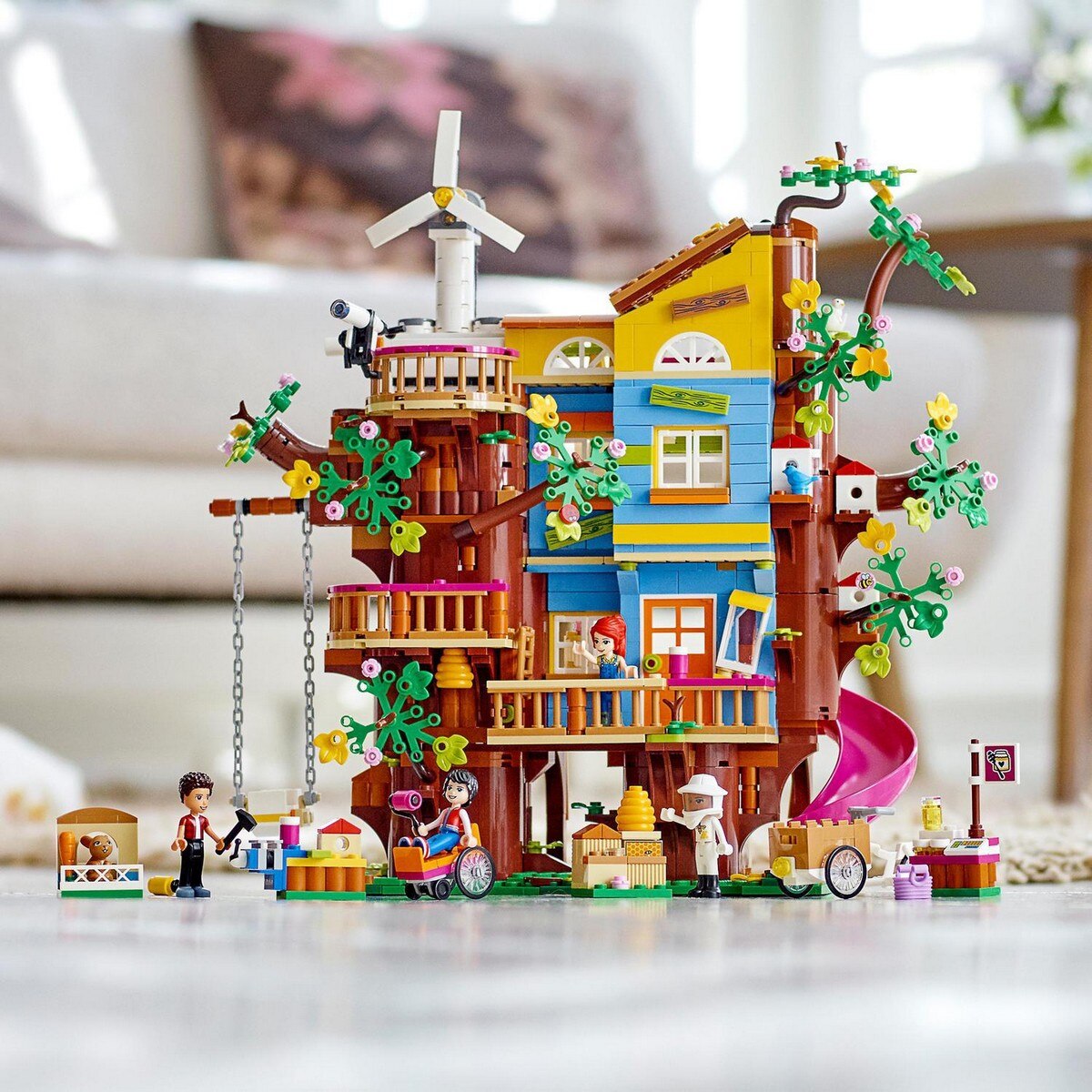 Casa del Árbol de la Amistad, Juego de Construcción Educativo, Set de Juguete con Mini Muñecas Mia y River, LEGO Friends 7