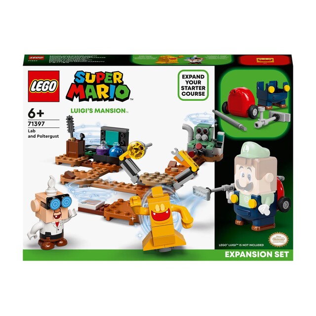Imagen 0 de Set de Expansión: Laboratorio y Succionaentes de Luigi's Mansion con Mini Figura de Profesor Fesor LEGO Super Mario