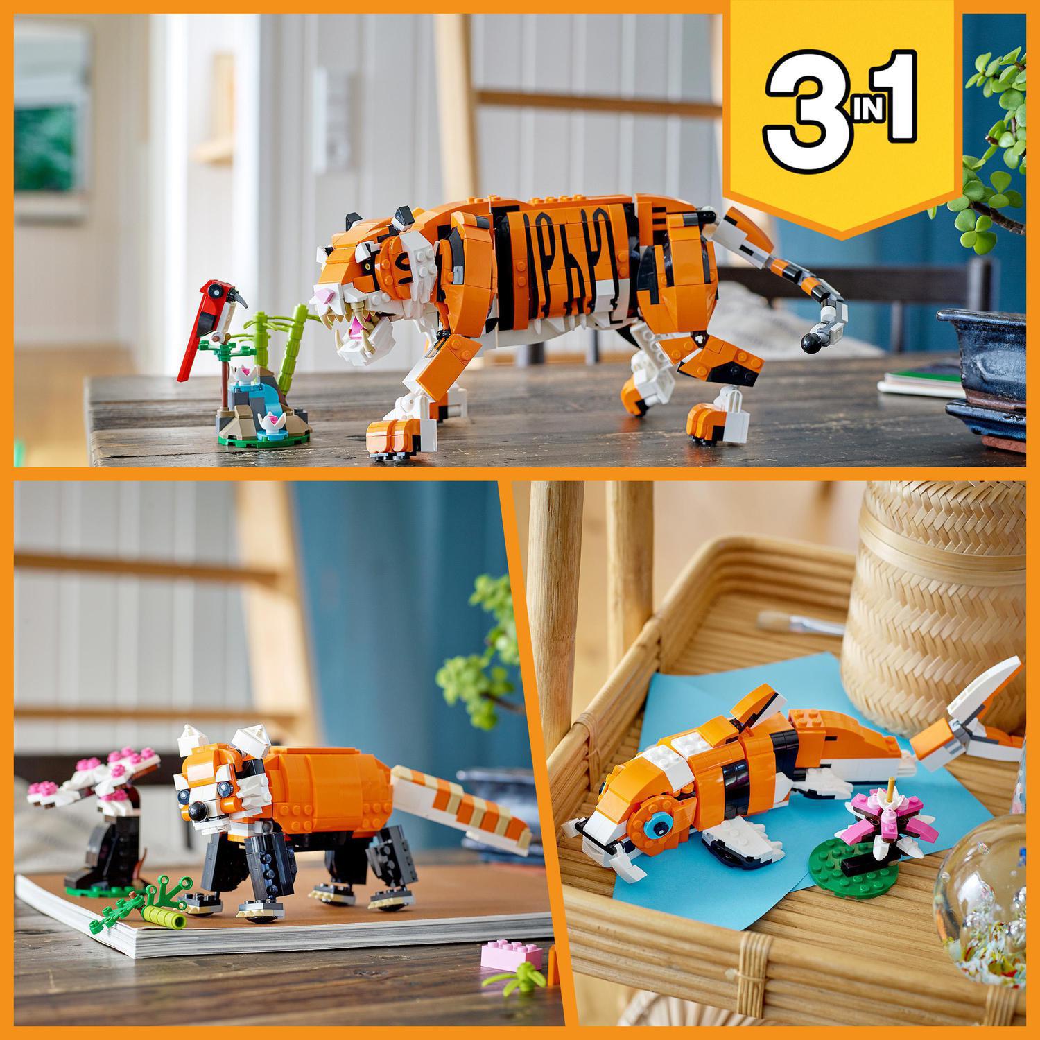 Juguete de Construcción Tigre Majestuoso LEGO Creator 3 en 1 - 31129 6