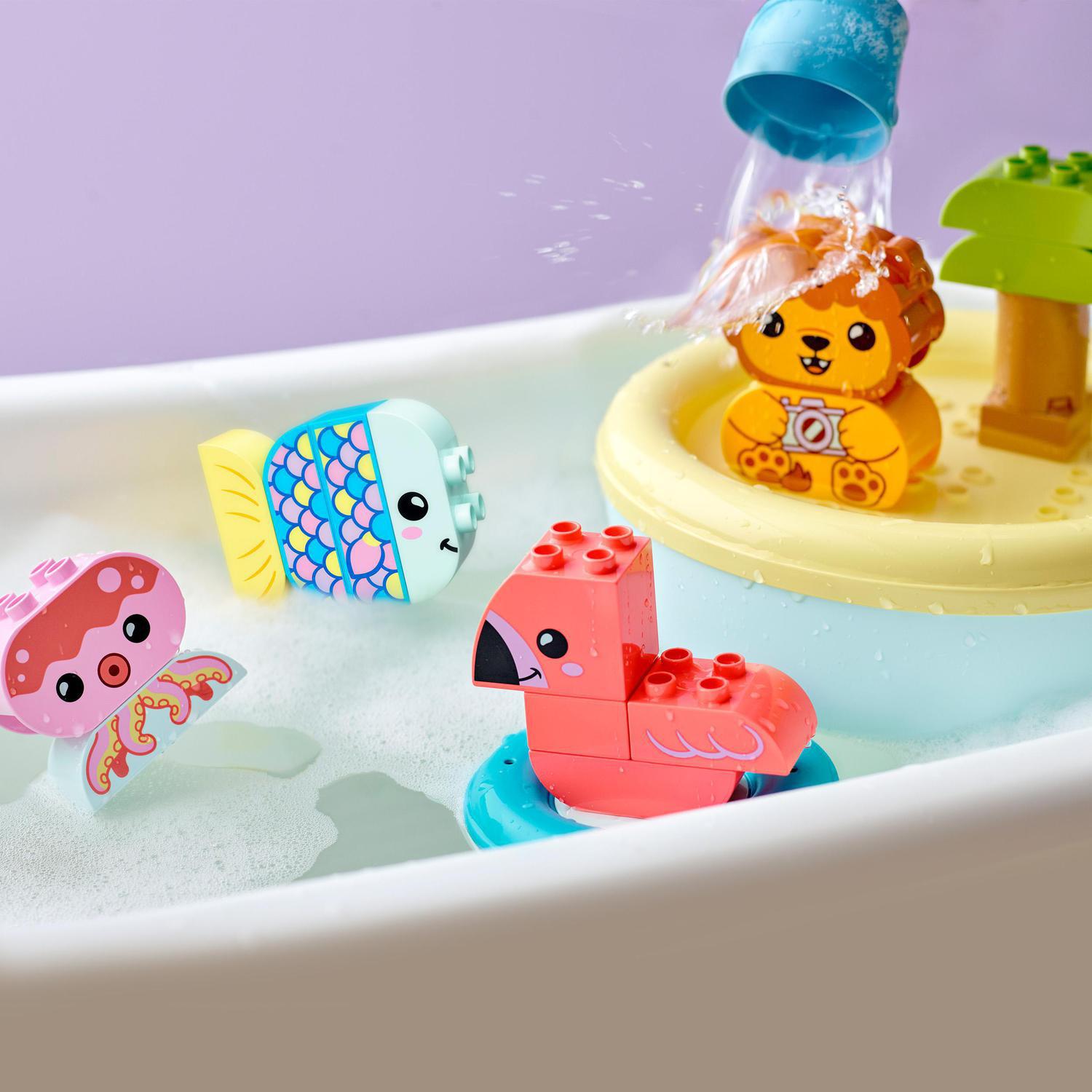 Juguetes para la Bañera Diversión en el Baño: Isla de los Animales Flotante con León LEGO DUPLO - 10966 6