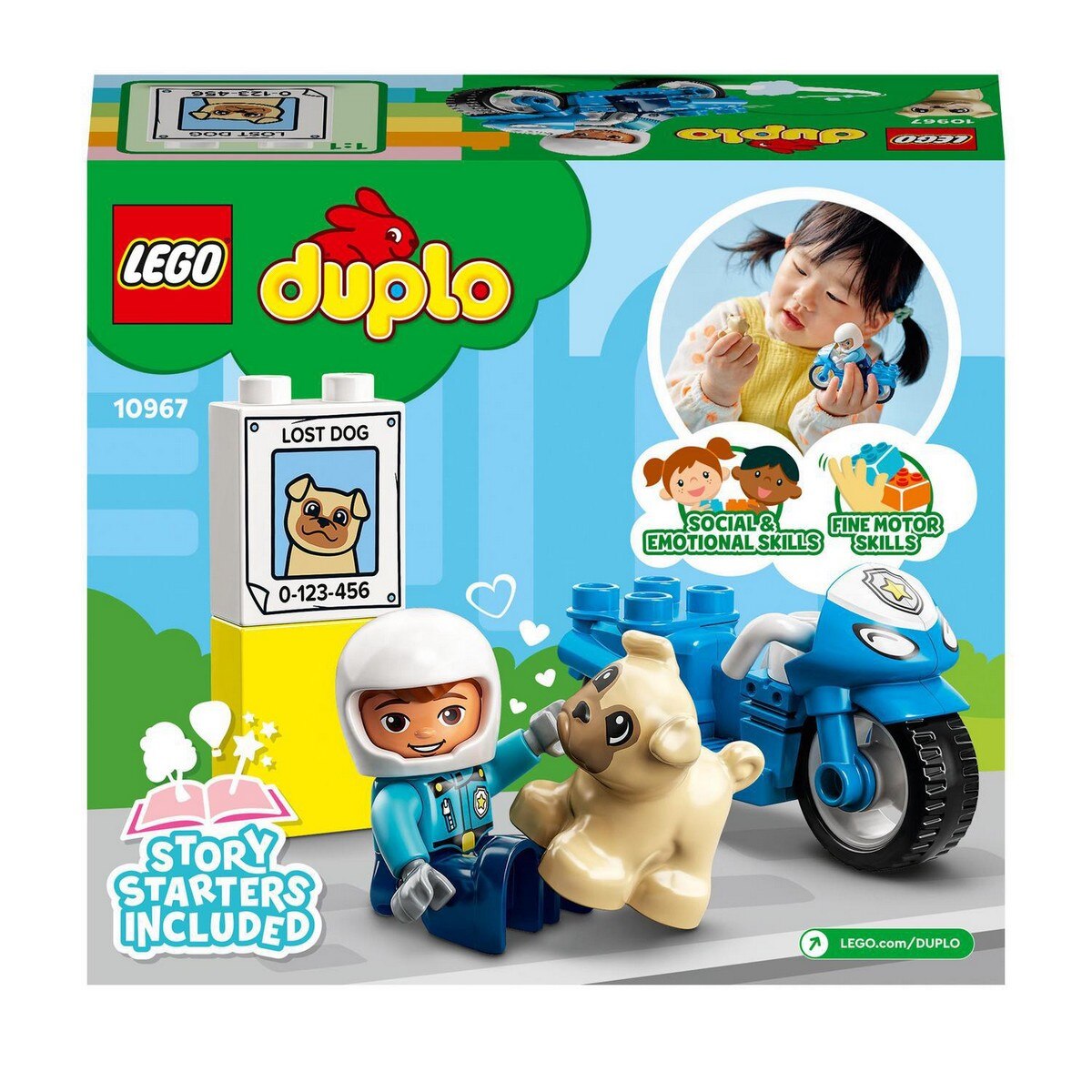 Mota da Polícia Lego Duplo 8
