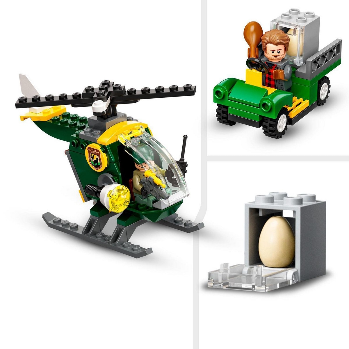 Juguete de Construcción Fuga del Dinosaurio T. Rex con Helicóptero LEGO Jurassic World - 76944 6