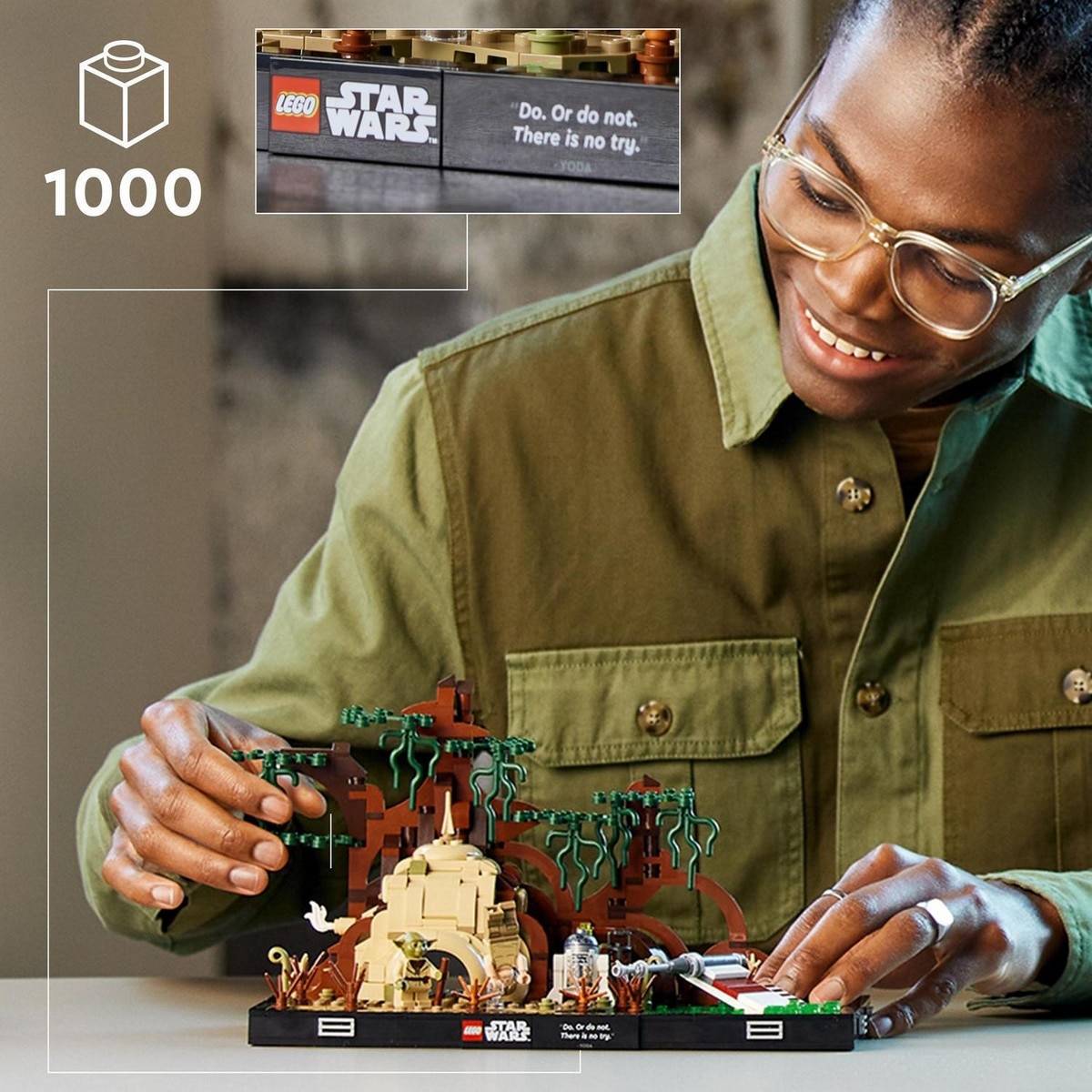 Maqueta para Construir Diorama: Entrenamiento Jedi en Dagobah con Yoda y Luke Skywalker LEGO Star Wars - 75330 2