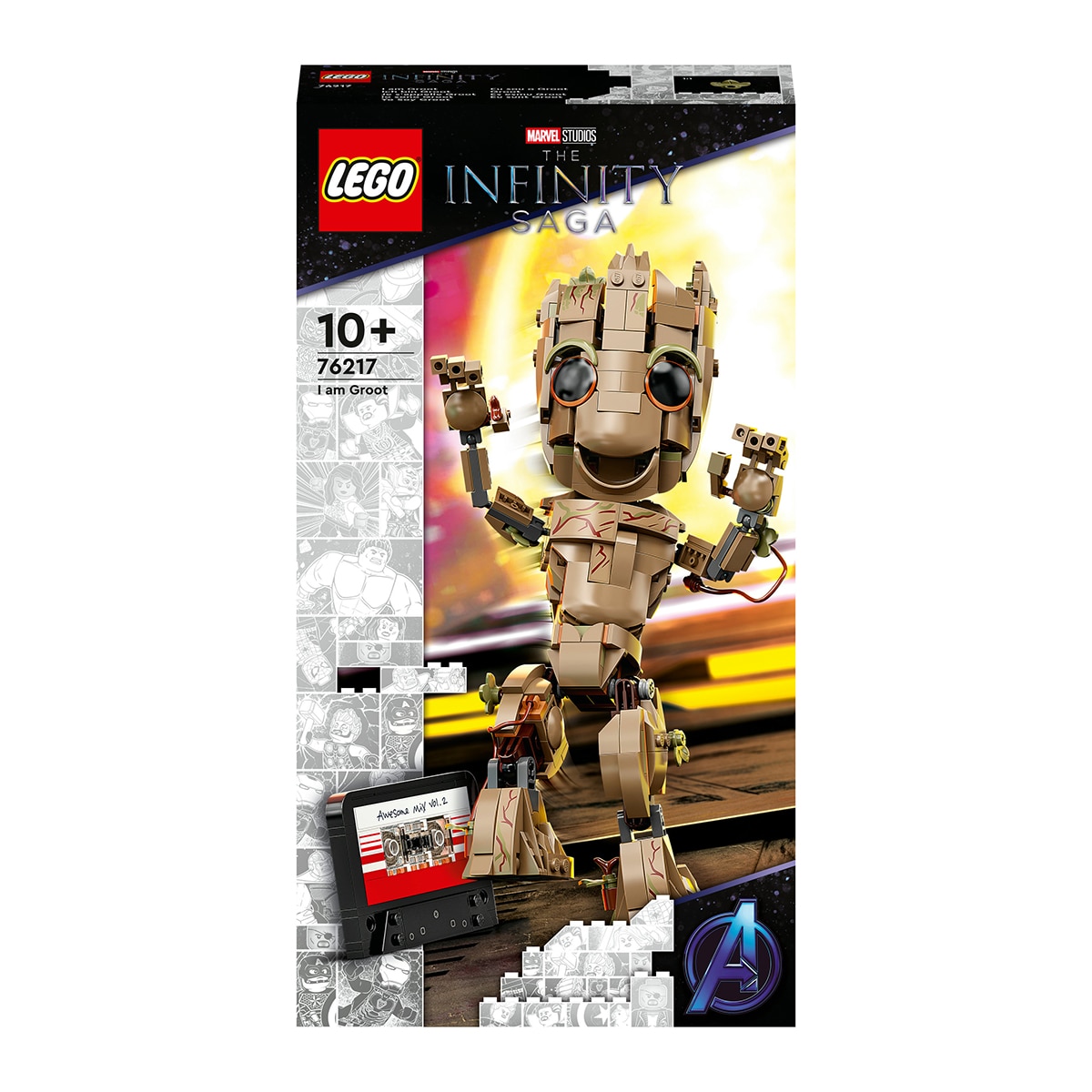 Figura de Juguete para Construir Yo Soy Groot Guardianes de la Galaxia LEGO Marvel - 76217 1