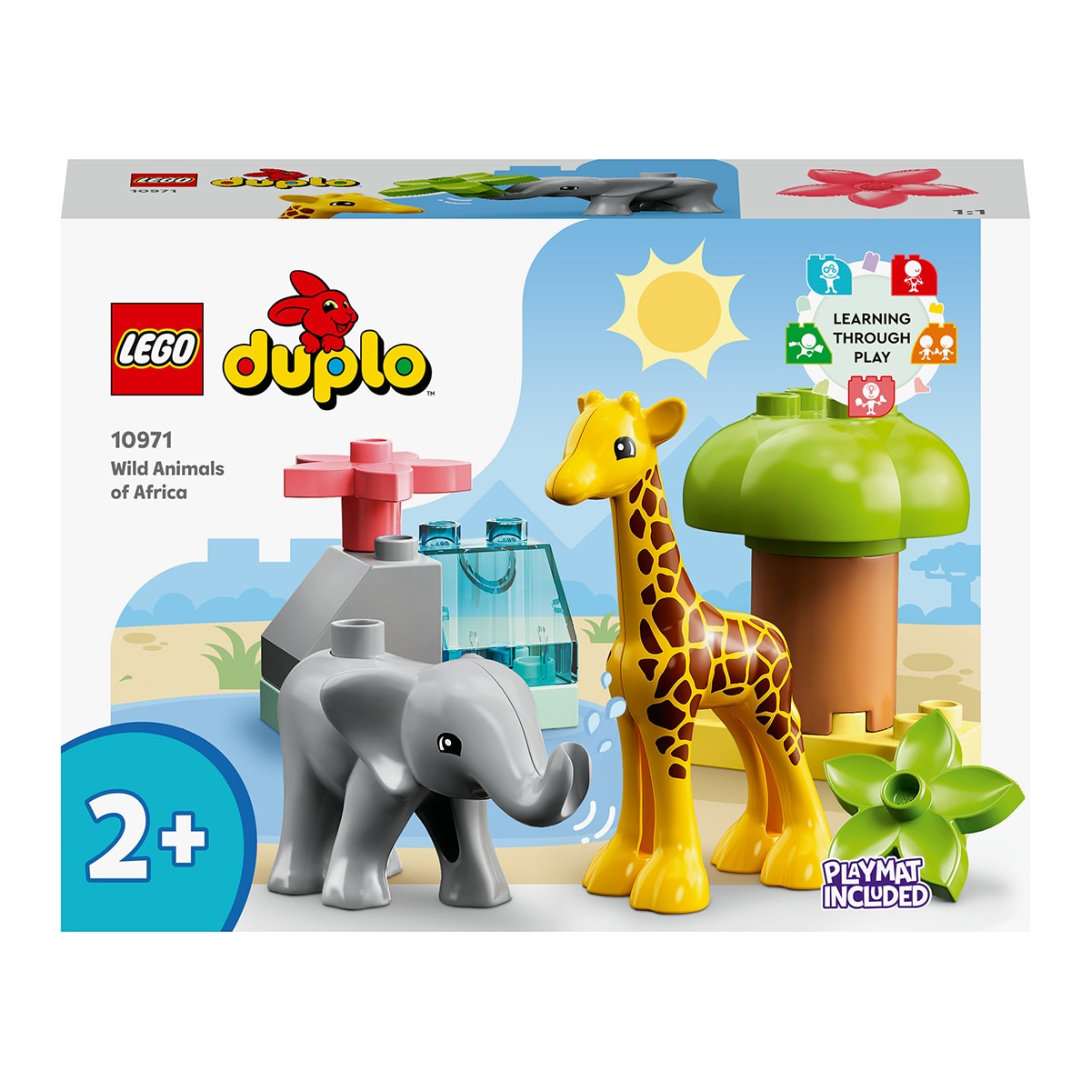 Juguete de Construcción Educativo Fauna Salvaje de África Jirafa y Elefante Animales LEGO DUPLO - 10971 1