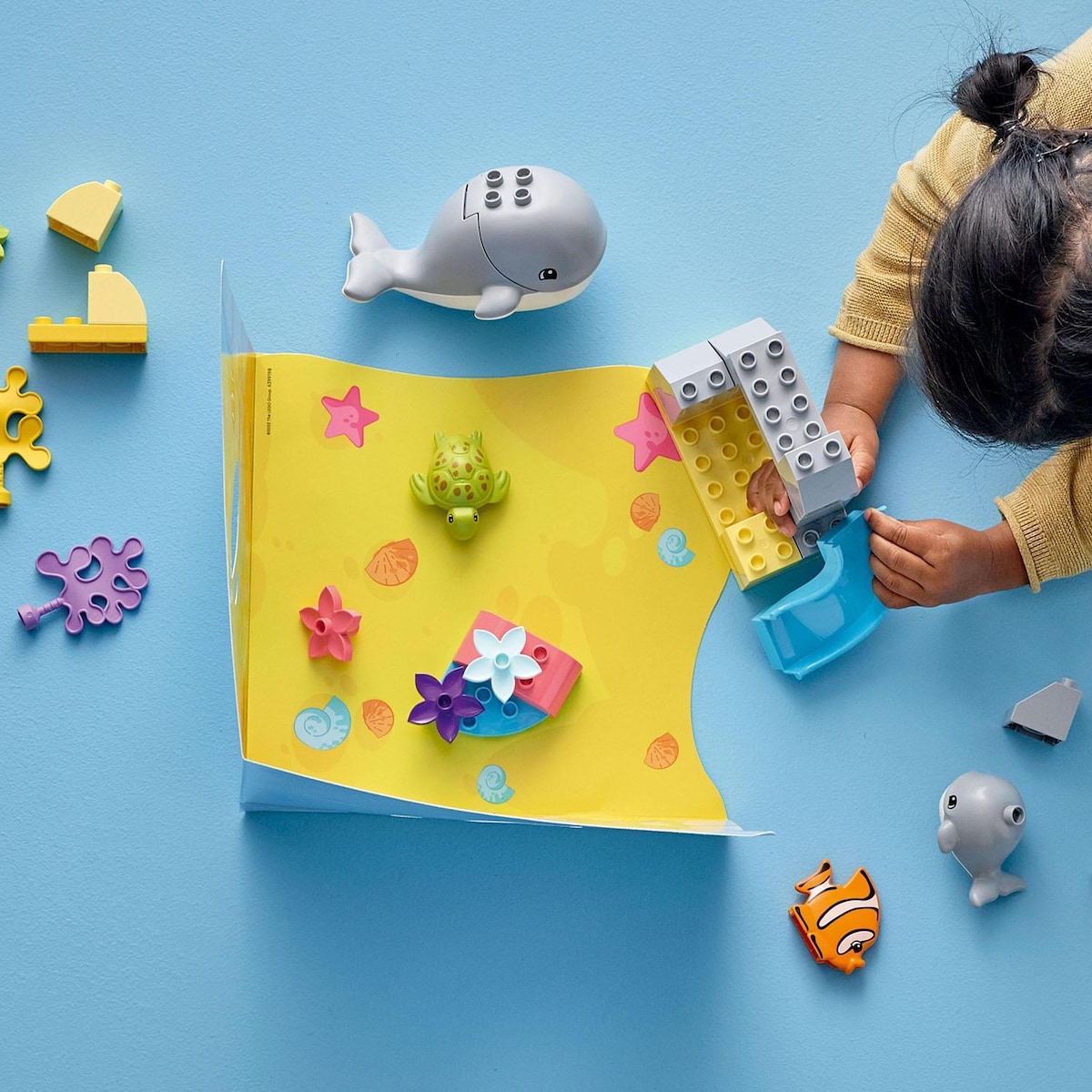 Juguete de Construcción Educativo Fauna Salvaje del Océano Tortuga