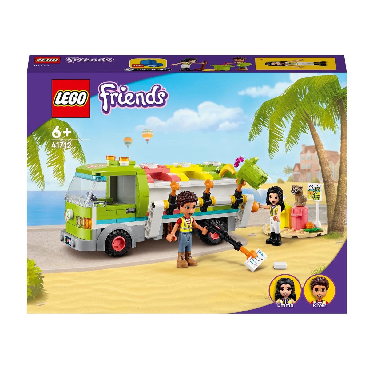 Juguete de Construcción Educativo Camión de Reciclaje de Emma LEGO Friends - 41712 1