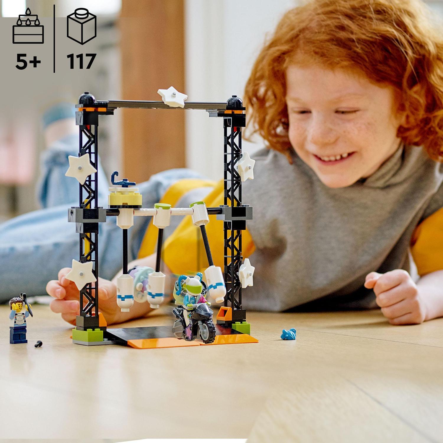 Juguete de Construcción Desafío Acrobático: Derribo con Moto LEGO City Stuntz - 60341 2