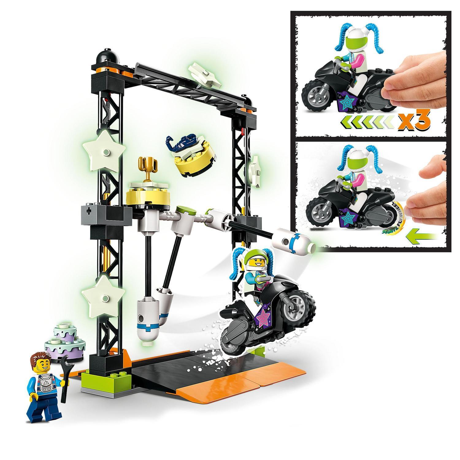 Juguete de Construcción Desafío Acrobático: Derribo con Moto LEGO City Stuntz - 60341 3