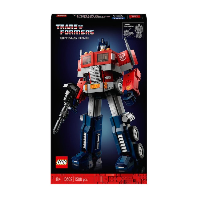 Modelo 2en1 de Transformers para Construir Optimus Prime Figura LEGO Icons