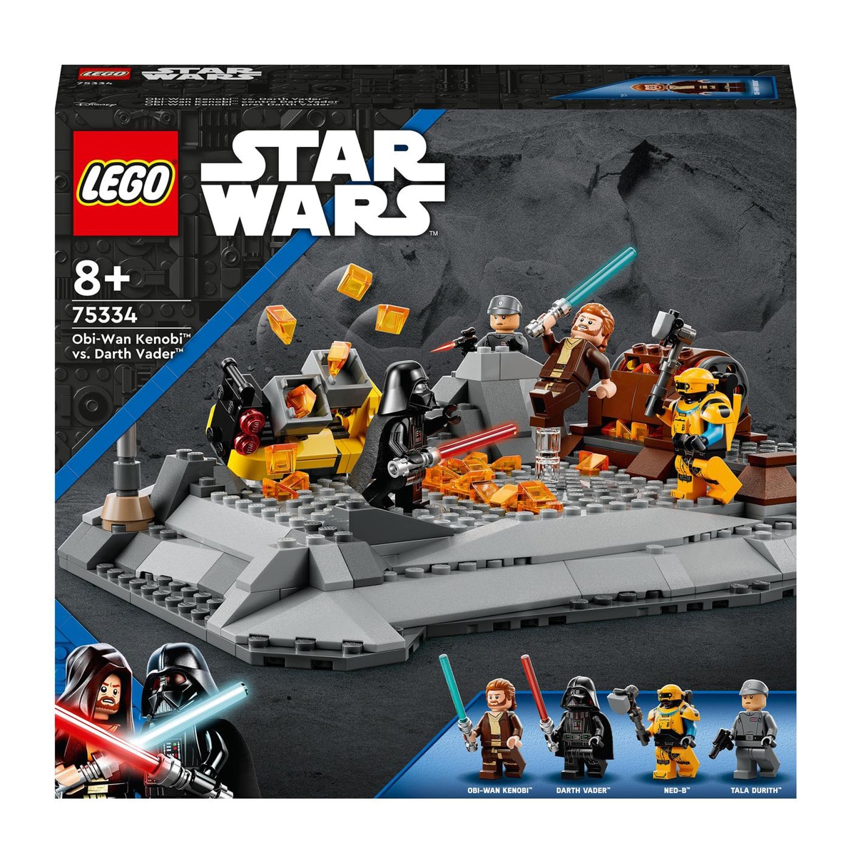 Juguete de Construcción Obi-Wan Kenobi vs. Darth Vader con Espadas Láser LEGO Star Wars - 75334 1