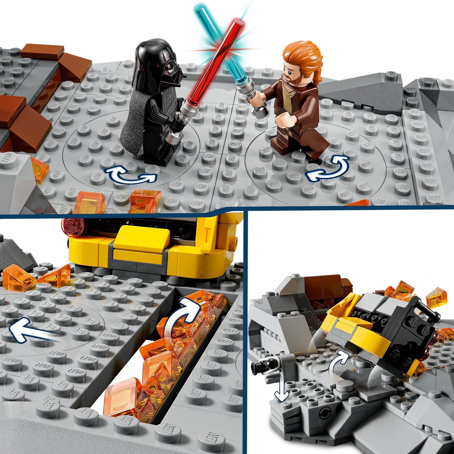 Juguete de Construcción Obi-Wan Kenobi vs. Darth Vader con Espadas Láser LEGO Star Wars - 75334 5
