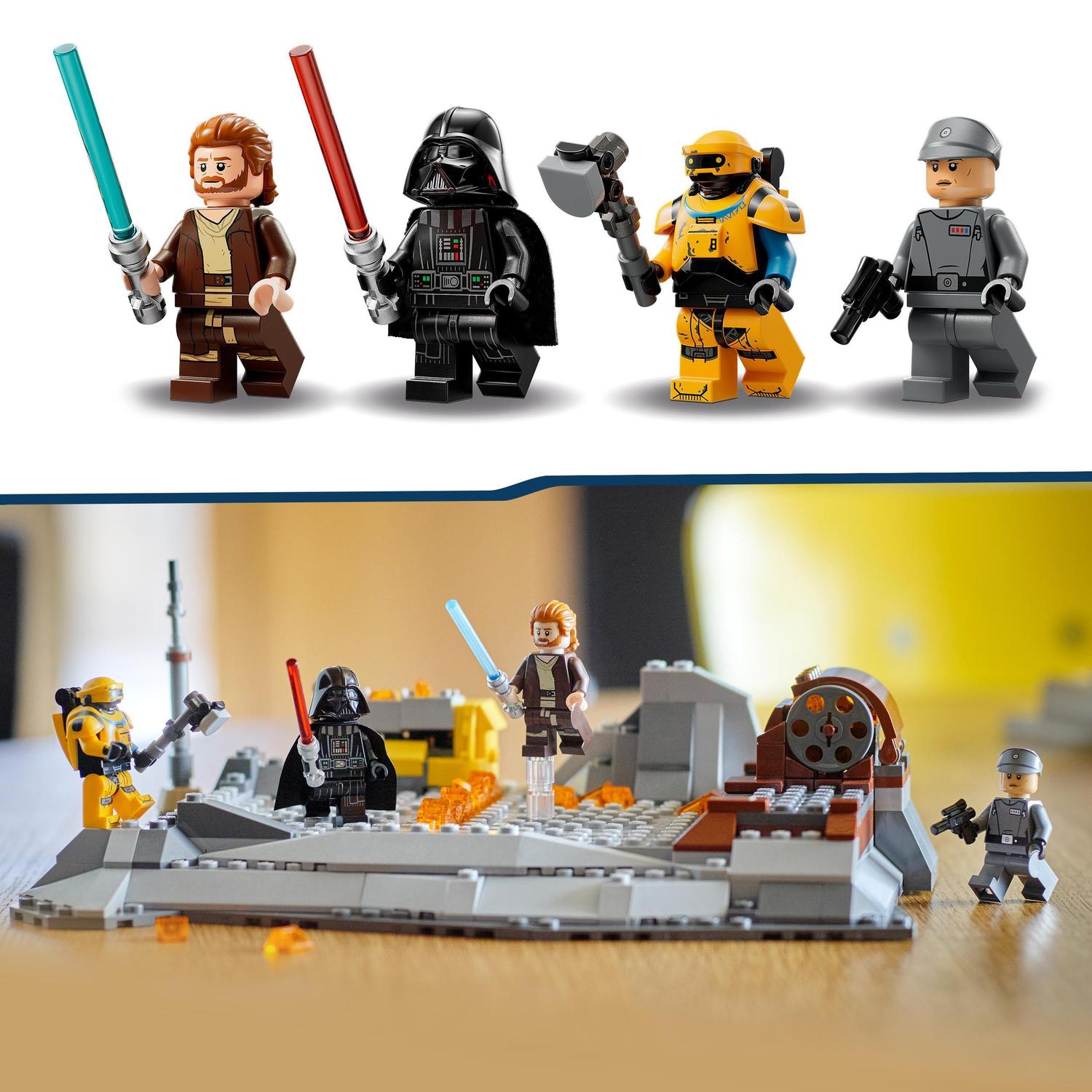 Juguete de Construcción Obi-Wan Kenobi vs. Darth Vader con Espadas Láser LEGO Star Wars - 75334 6