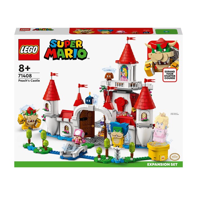 Juguete de Construcción Set de Expansión: Castillo de Peach con Toadette y Bowser LEGO Super Mario