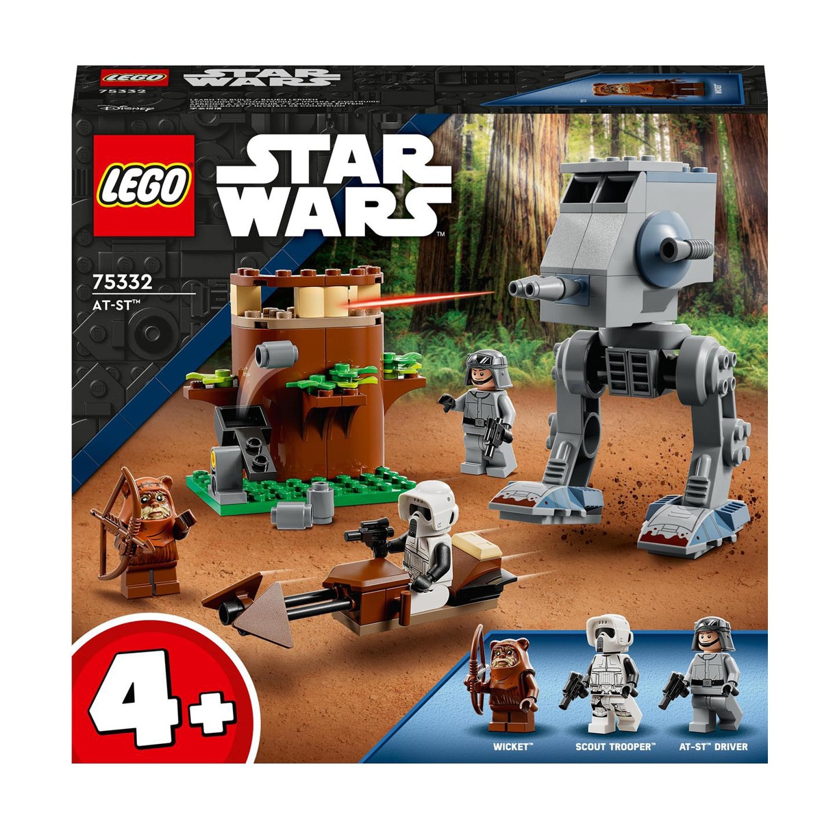 Imagen 1 de Juguete de Construcción LEGO AT-ST con Speeder y Guarida Ewok de LEGO Star Wars - 75332