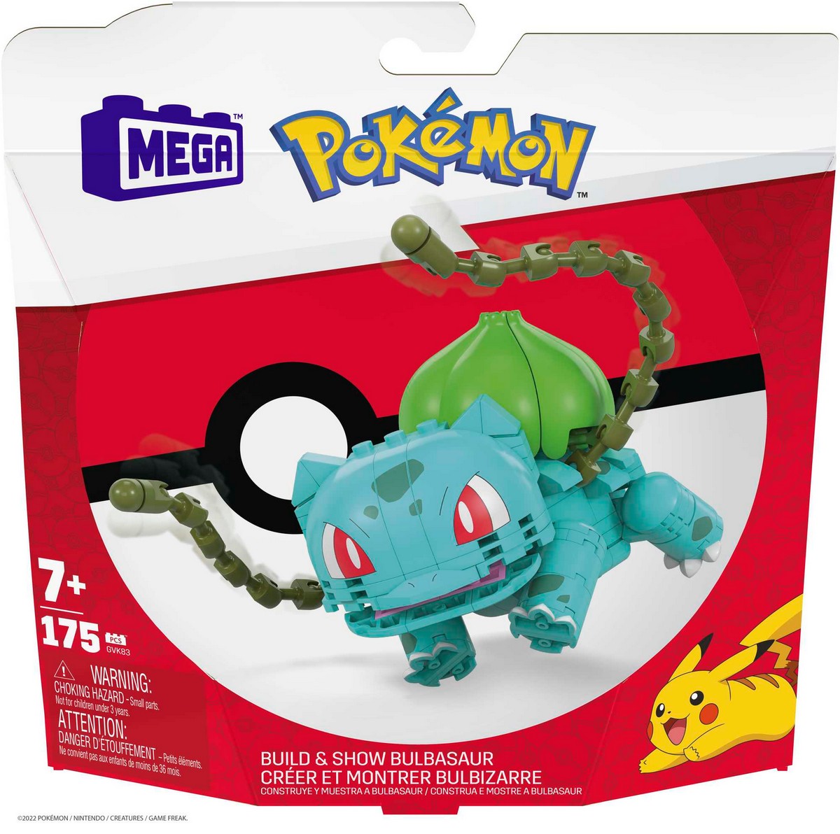 Mega Construx Pokémon Bulbasaur Figura de 175 bloques de construcción 3