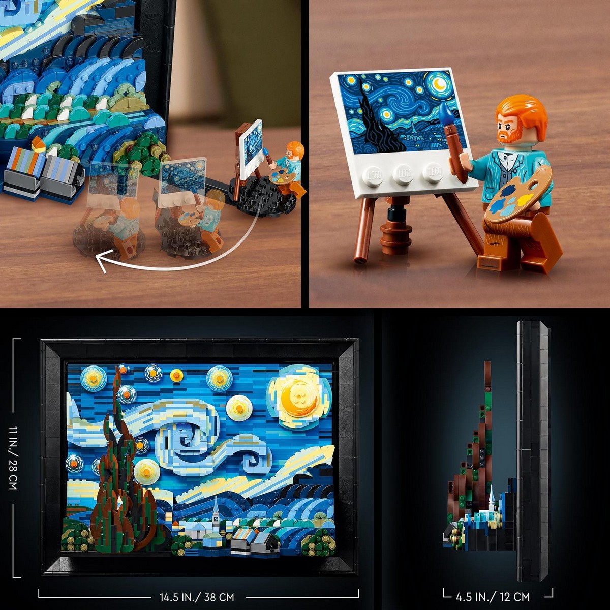 Set de Construcción Vincent van Gogh: La Noche Estrellada Edición Limitada MoMA y LEGO Ideas - 21333 6