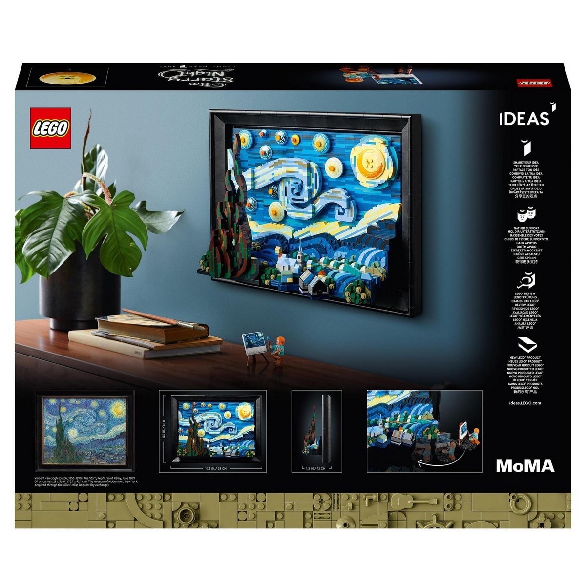 Set de Construcción Vincent van Gogh: La Noche Estrellada Edición Limitada MoMA y LEGO Ideas - 21333 8