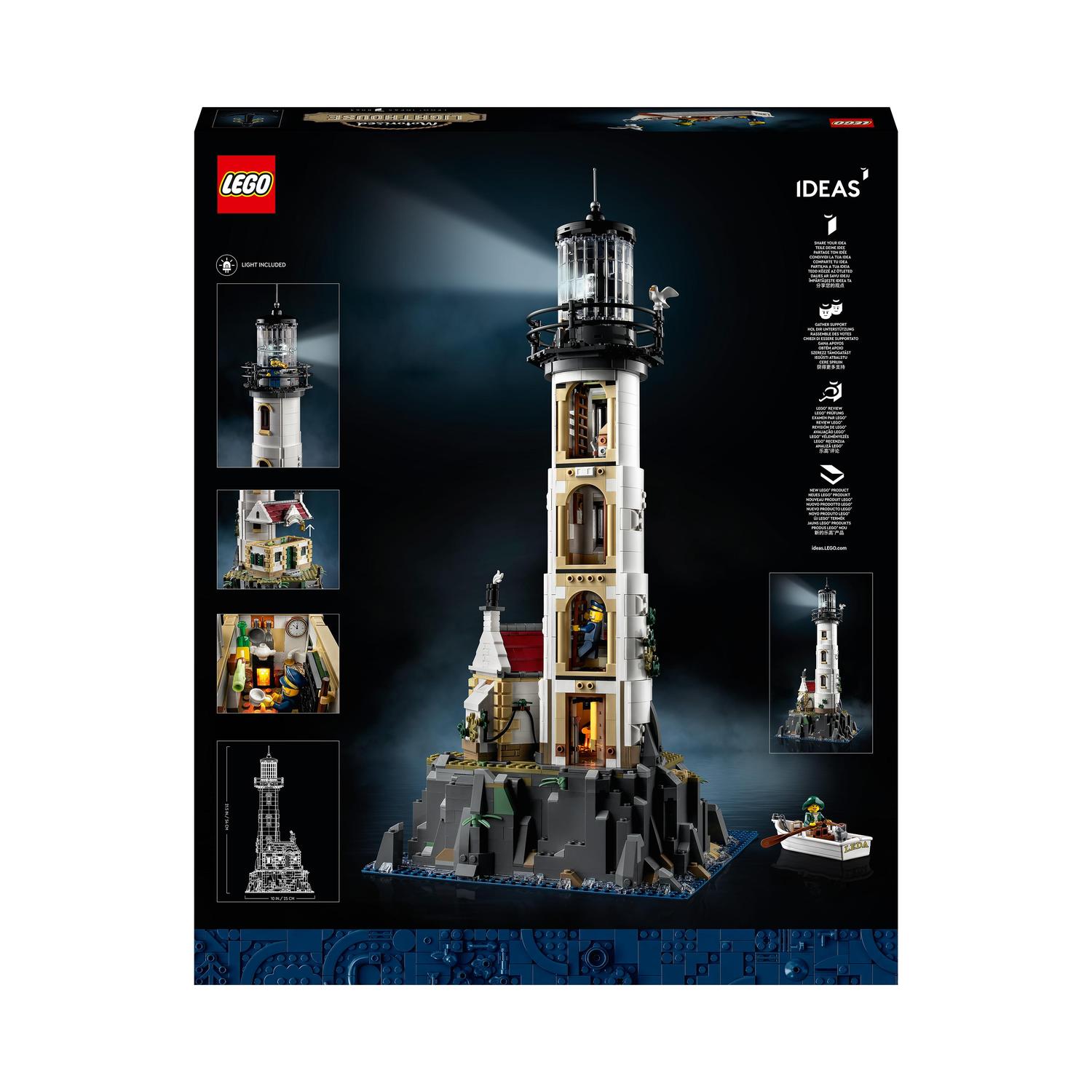 Juguete de Construcción Gran Faro Motorizado con Luces LEGO Ideas - 21335 8