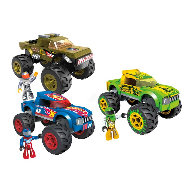 Conjuntos de construcción Poderosos Monster Trucks de Hot Wheels de MEGA