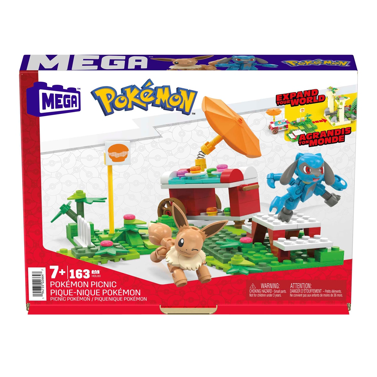 Picnic de Constructor de aventuras de Pokémon de MEGA Construx 1