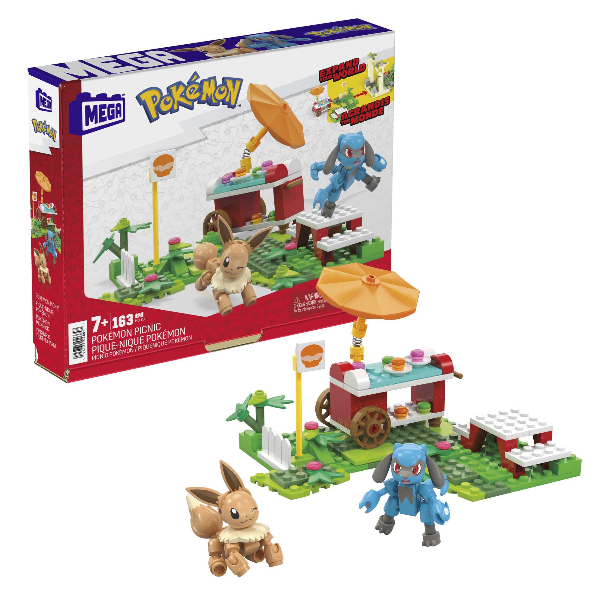 Picnic de Constructor de aventuras de Pokémon de MEGA Construx 3