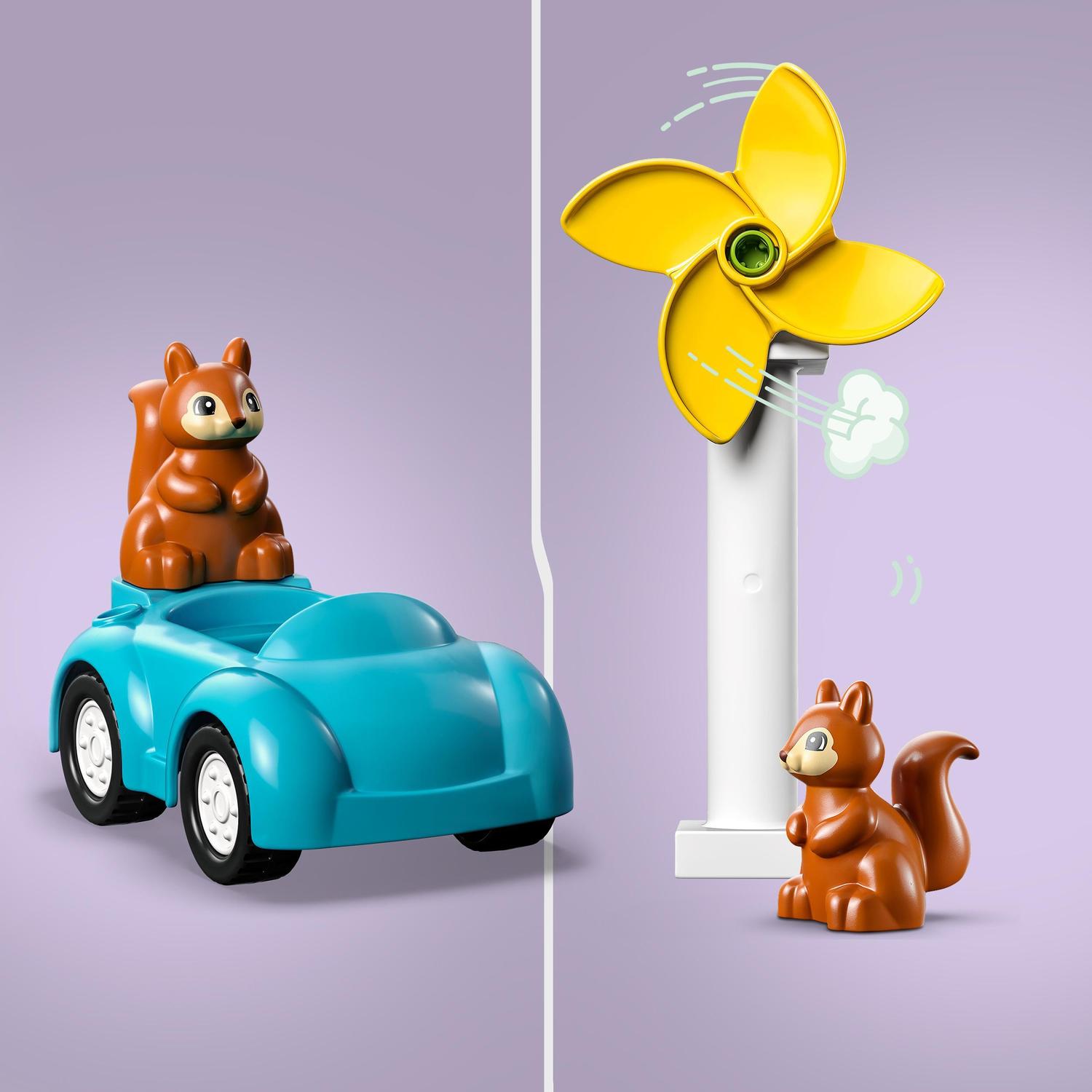 Juguete de Aprendizaje Aerogenerador y Coche Eléctrico para Construir LEGO DUPLO - 10985 4