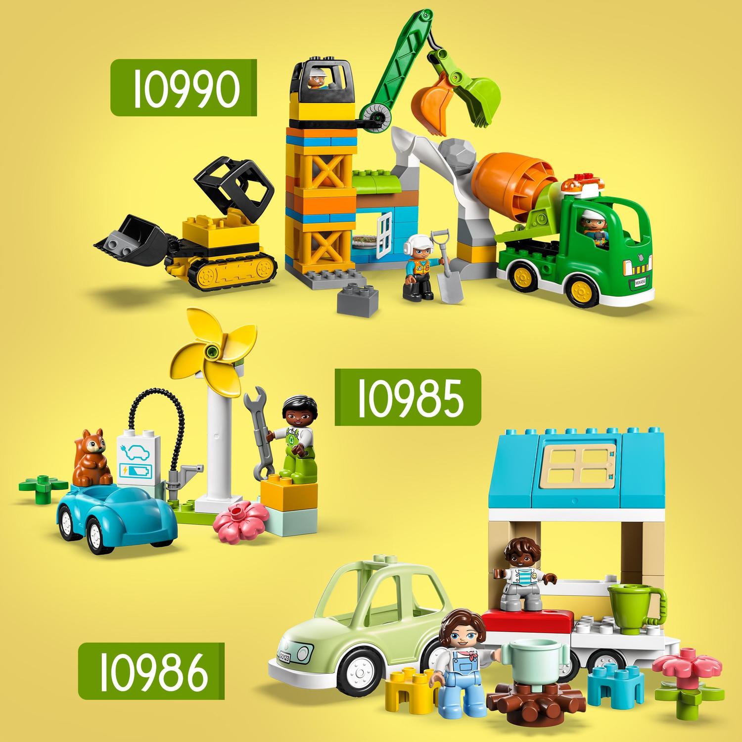 Juguete de Aprendizaje Aerogenerador y Coche Eléctrico para Construir LEGO DUPLO - 10985 6