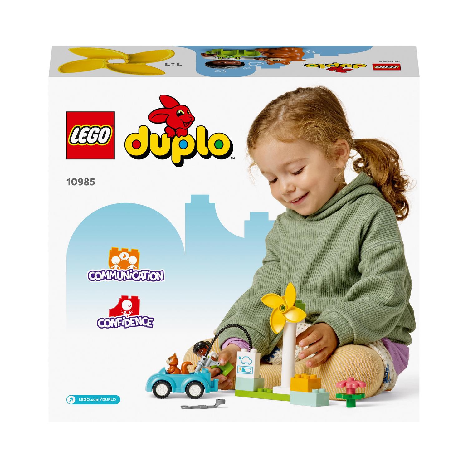 Juguete de Aprendizaje Aerogenerador y Coche Eléctrico para Construir LEGO DUPLO - 10985 8