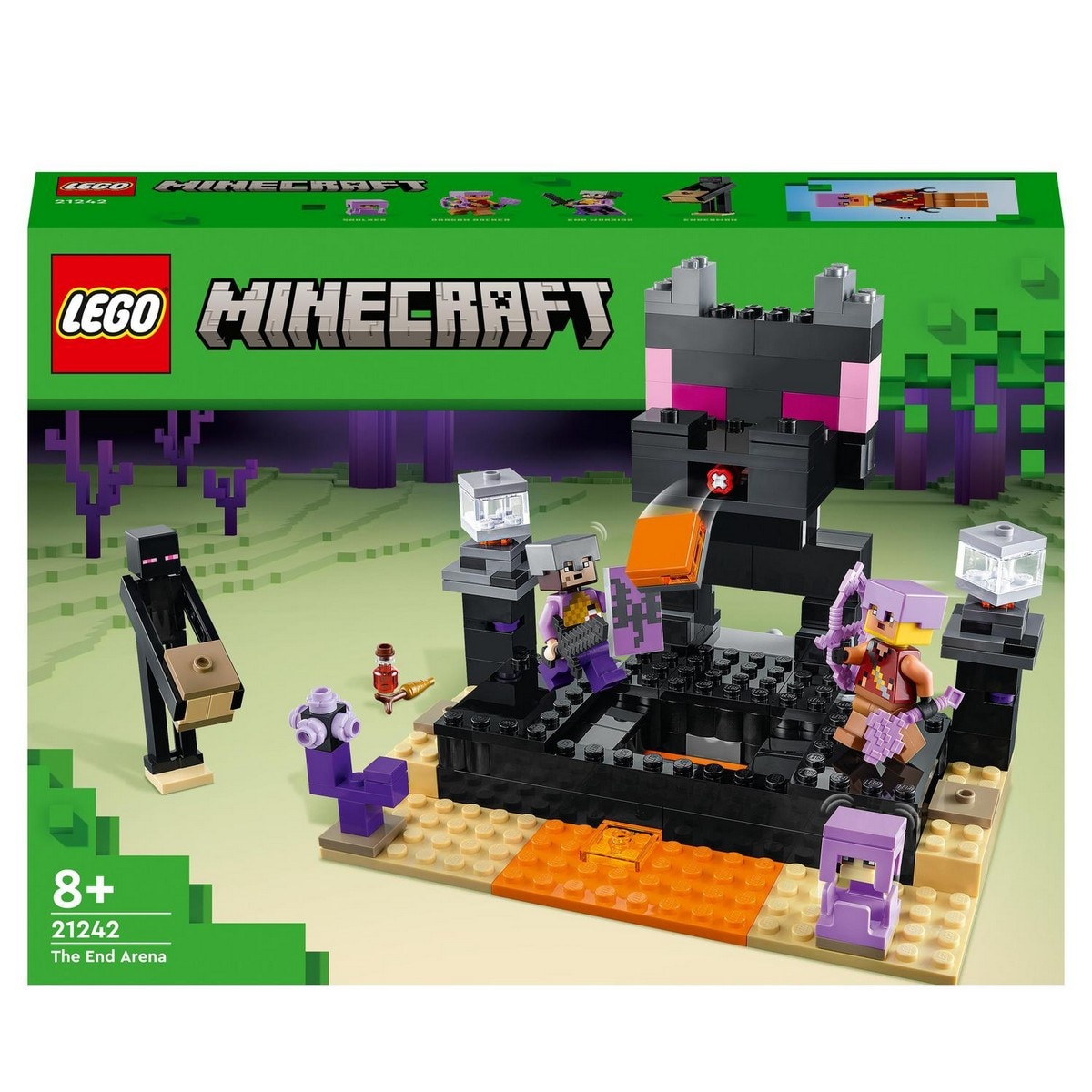 Juego de Acción y Batalla para Construir El Combate en el End con Guerreros PVP LEGO Minecraft - 21242 1